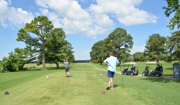 Golfing